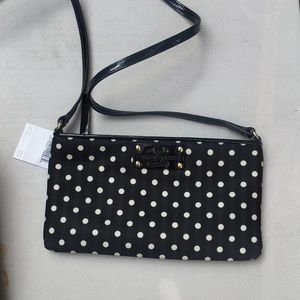 New Kate Spade polka crossbody